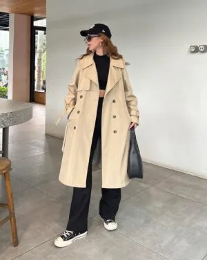 Beige Tranche Coat