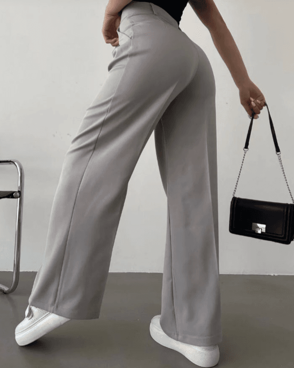 Grey Palazzo Pants - Image 3