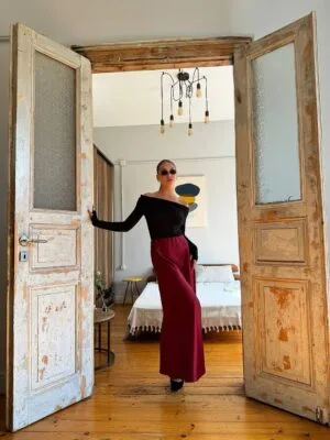 DALIDA BORDEAUX SKIRT