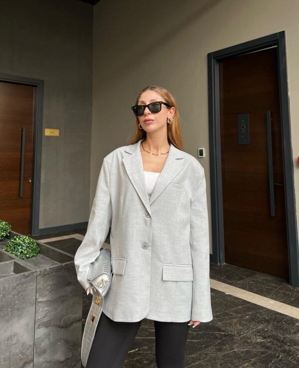 Taylor Light Grey Blazer - Image 2