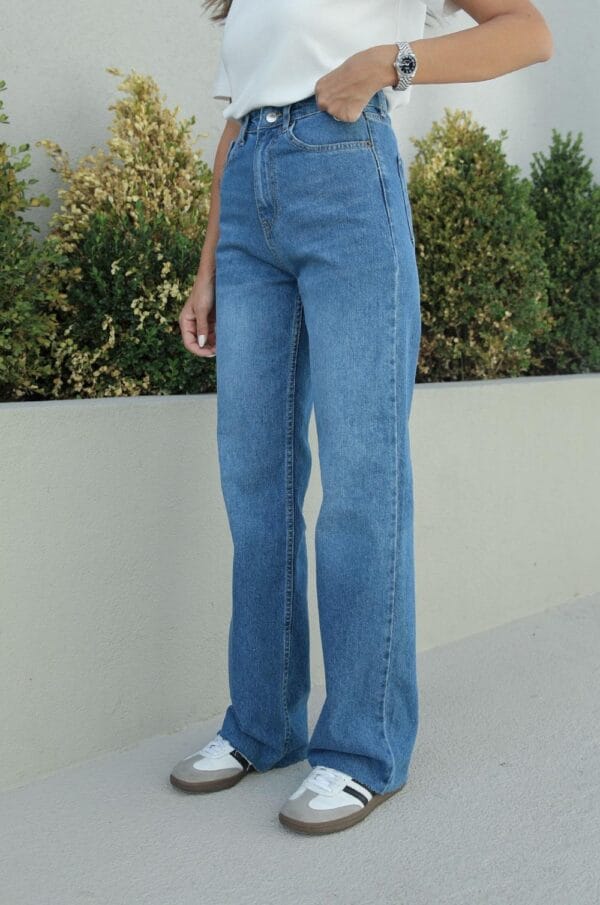 Ashley Straight Palazzo Jeans - Image 3