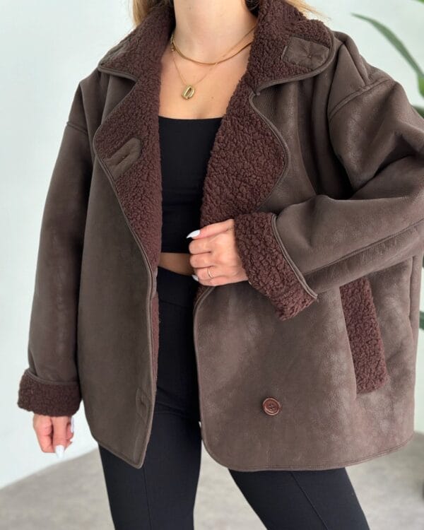 Helen chocolate Brown Jacket