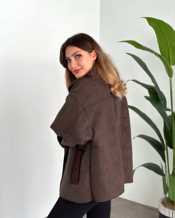 Helen chocolate Brown Jacket - Image 5