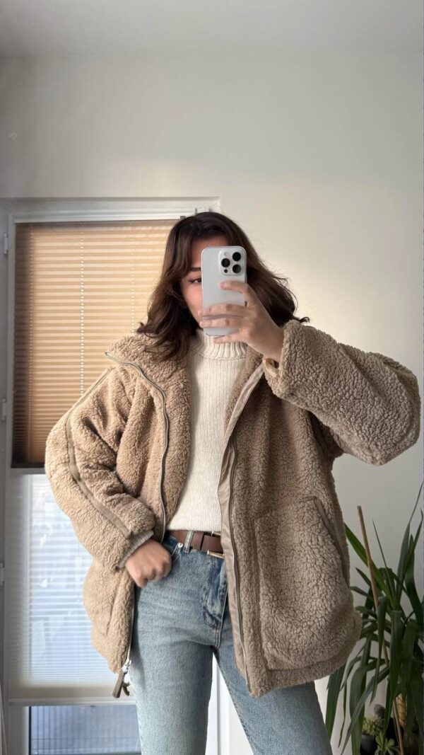 Fluffy Teddy Oversize Jacket