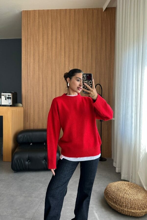 Sofia Red Sweatshirt