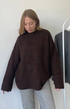 Mila Dark Brown Sweatshirt